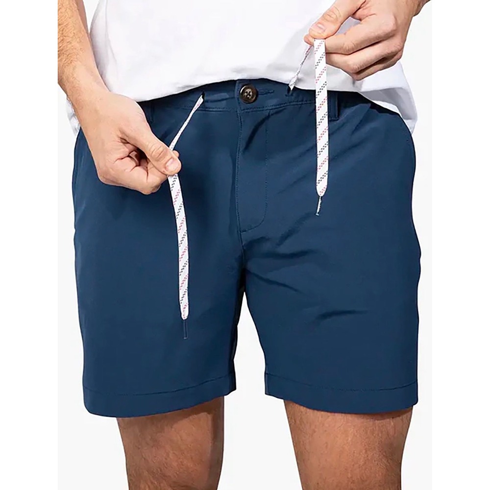 Chubbies Everywear Shorts Mens XL Navy Blue 6 Inch Inseam Stretch Hybrid Casual